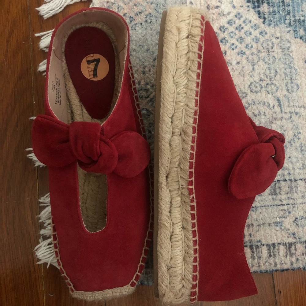 Red Espadrille shoes